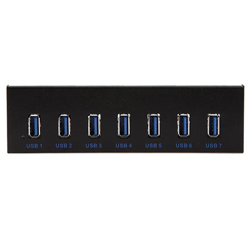 7 Port USB 3.0 En-Labs 2/4/7 Порты и разъёмы USB 3,0 5,2" Внутренний CD-ROM спереди Панель концентратор, USB 3,0 Тип(мама) Материнская плата USB 20 Сплиттер pin-код - Цвет: 7 Port USB 3.0