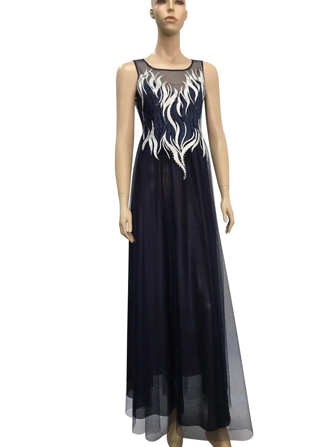 Женская 2019 хит продаж Модные без рукавов с принтом Вышивка Полые высокое