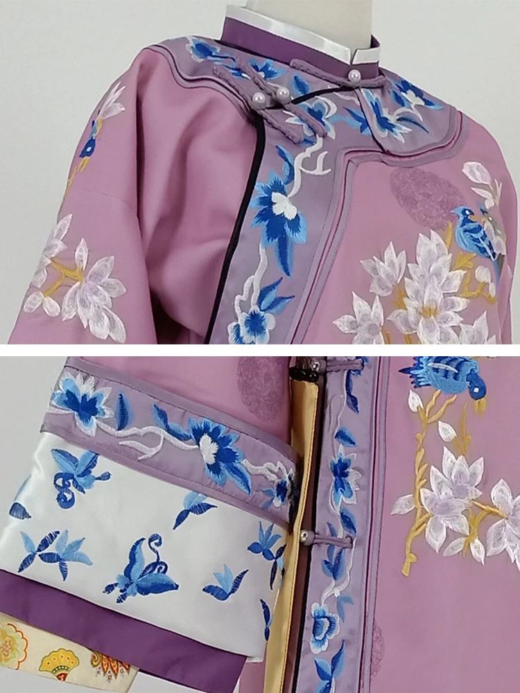 Фиолетовый костюм принцессы с вышивкой Wu JinYan Wei Ying Luo Qing Hanfu для телевизионной игры история дворца яньси