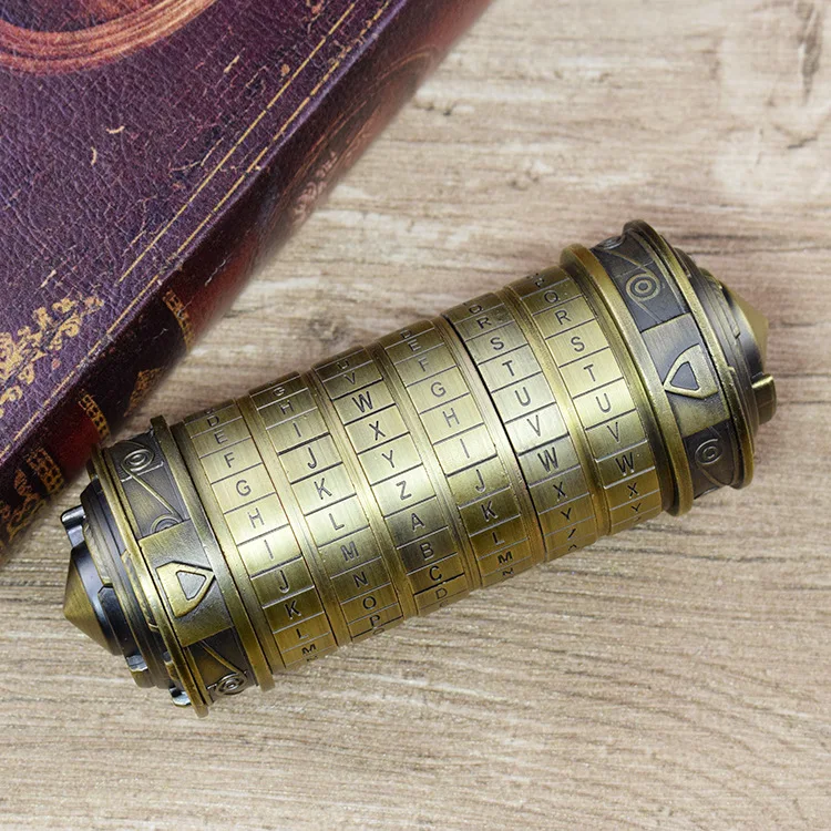 Leonardo da Vinci код игрушки металлические замки-криптекс свадебные подарки кольцо подарок ко Дню Святого Валентина письмо пароль побега камерный реквизит