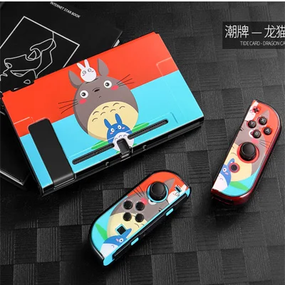 Totoro Жесткий Тонкий чехол для ПК с рисунком аниме, с защитой от царапин, для пульта Nintendo, аксессуары для игр Joy-Con - Цвет: Totoro