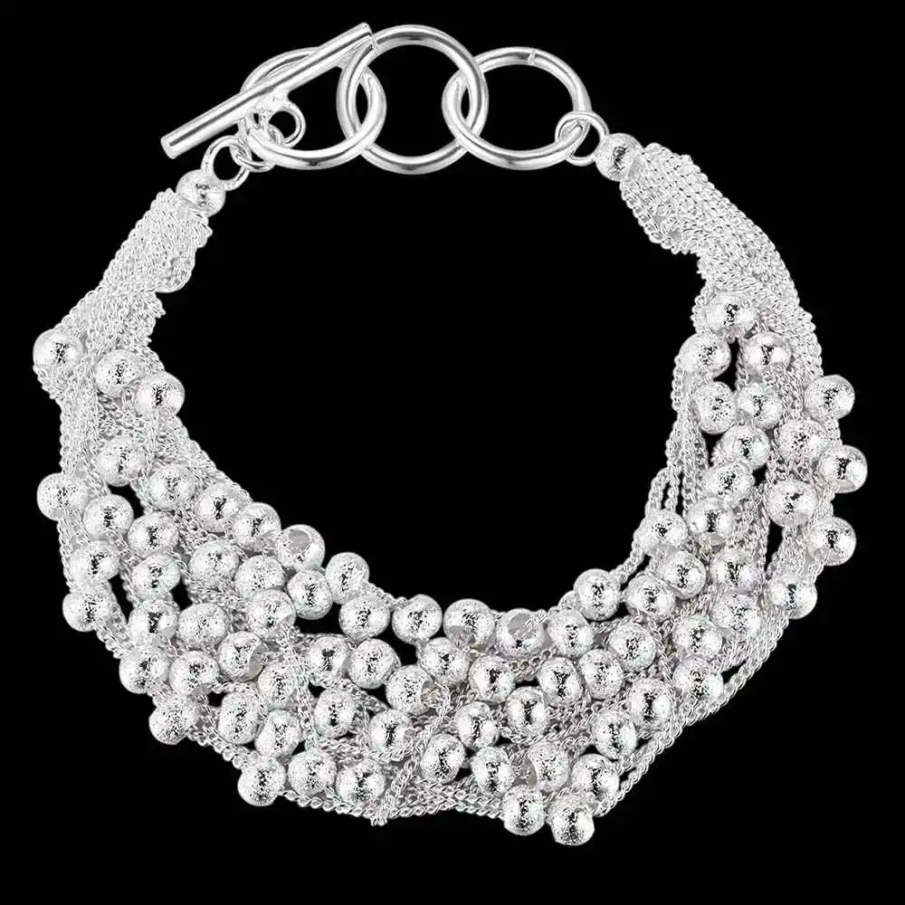 Очаровательные бусы Оптовая серебрение браслет посеребренные ювелирные