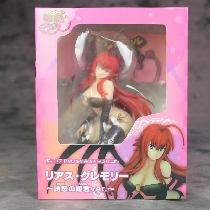 22 см аниме средней школы DxD Rias Gremory на коленях черное крыло искушение принцессы Ver ПВХ 1/7 фигурка мягкая игрушка для груди