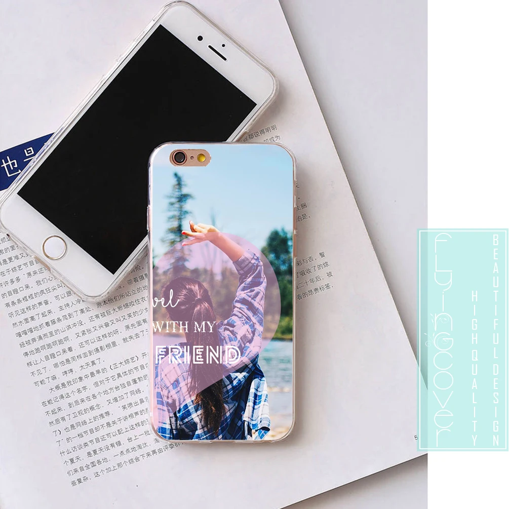 Чехол для путешествий BFF Best Friend прозрачный мягкий силиконовый чехол из ТПУ iPhone X 7 8