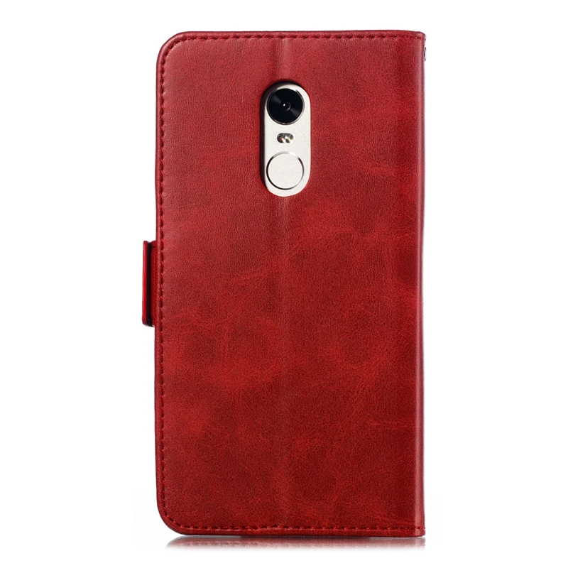 Кожаный чехол с откидной крышкой для Xiaomi Redmi Note 4 и подставкой телефона Etui Xiomi 4X