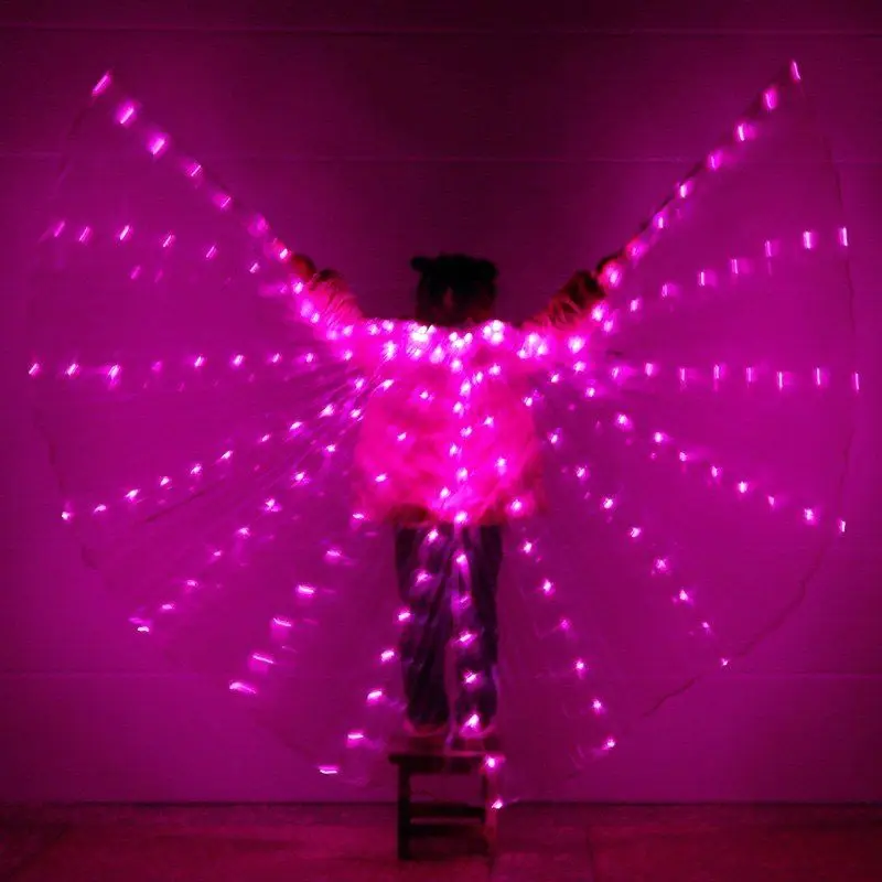 2019 Детские Светодиодные Крылья для танца живота аксессуары детей с