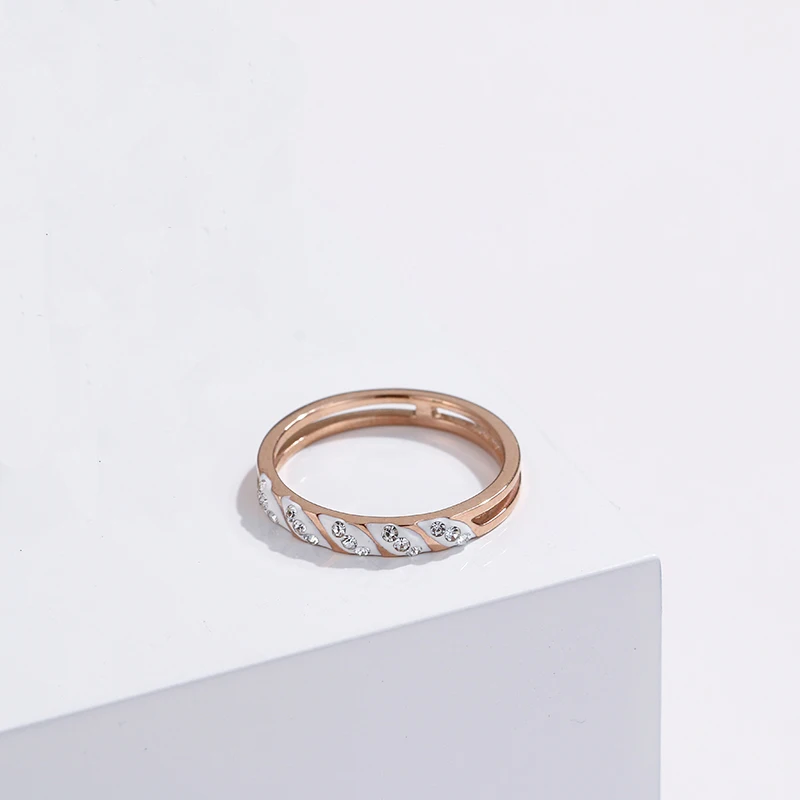 YMYW Exquisite Rhinestone Steel Ring 316L Stainless Statement Bagues Pour Femme Acero Inoxidable Joyeria Mujer 2019 | Украшения и