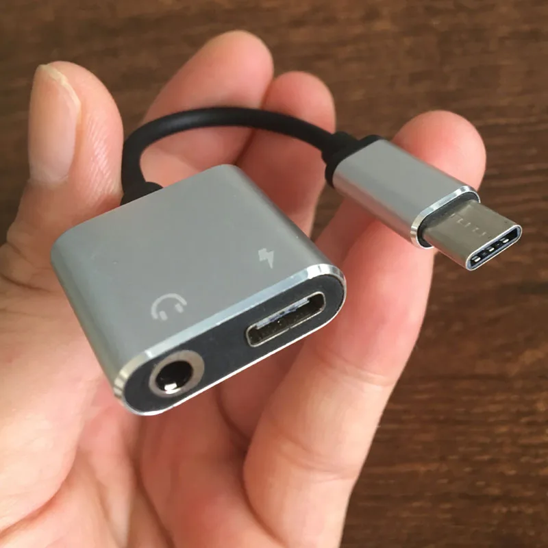Eighfitech type-c наушники переходный разъем для зарядки и прослушивания песен два в