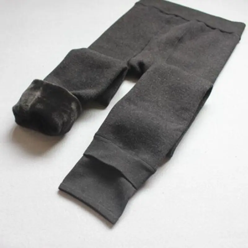 Модная распродажа Для женщин Леггинсы для однотонные толстые велюр с длинным