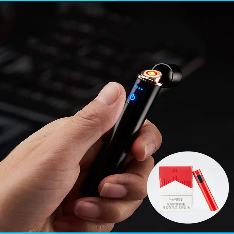 2019new Мини Портативный двойной дуги зарядка через USB отпечатков пальцев