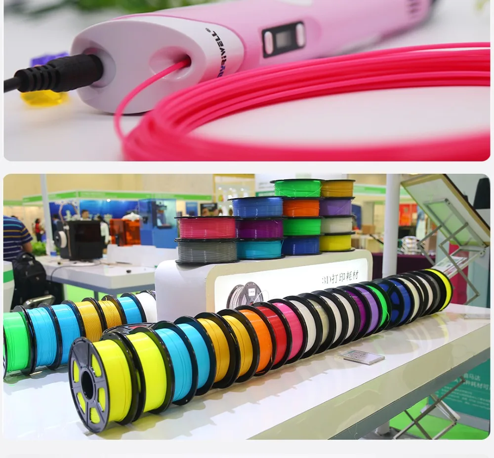 3D Ручка, 3d-ручка, материал 3d ручки, нить ABS/PLA, нить 1,75 мм, 12 цветов, 36 метров, яркий цвет, пластик для 3d ручек