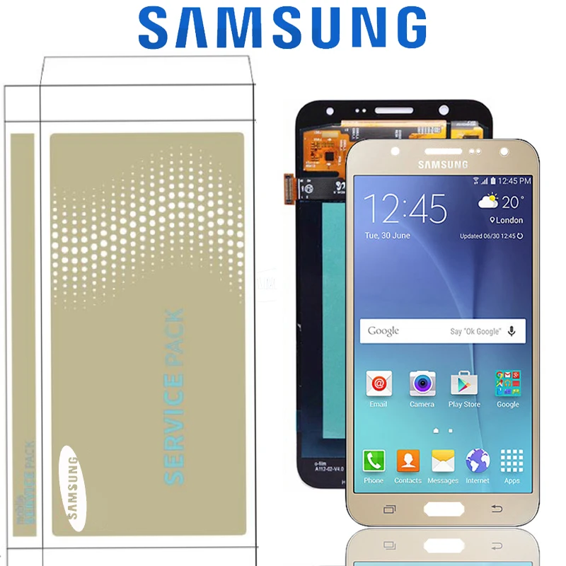 5 ''оригинальный Супер AMOLED LCD для Samsung Galaxy J7 2015 J700 J700F J700M J700H дисплей сенсорный