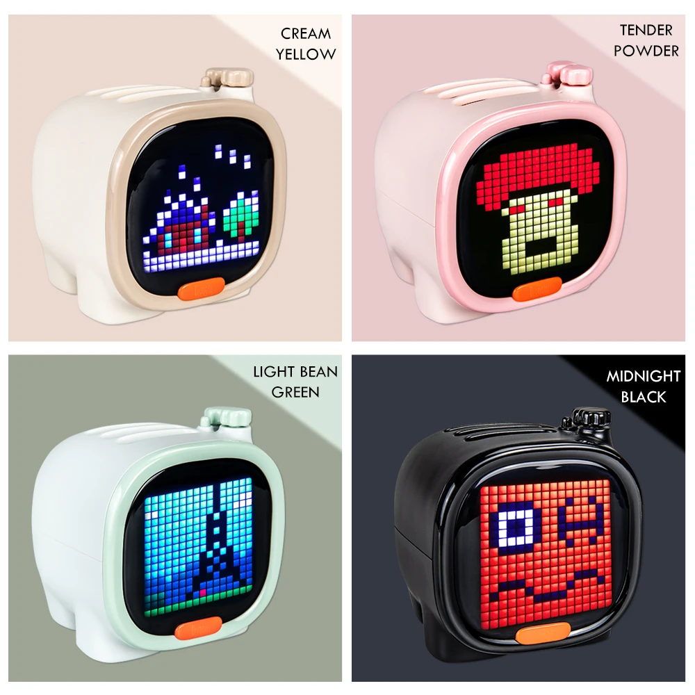 Divoom Timoo Pixel Art Elephant Bluetooth динамик мини портативный беспроводной светодиодный экран