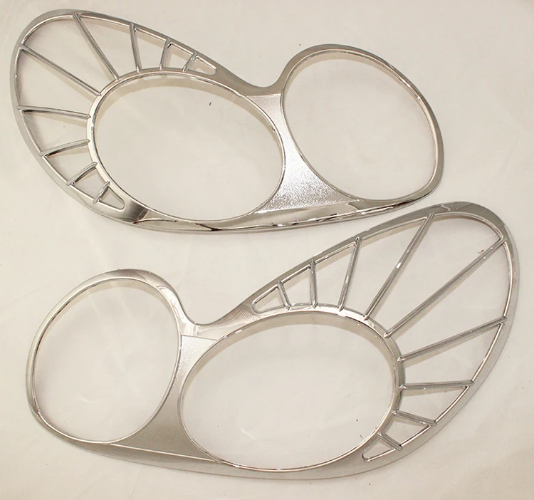 2 шт. ABS крышка фары автомобиля Хромированные полоски для Hyundai Sonata 2001-2004 аксессуары