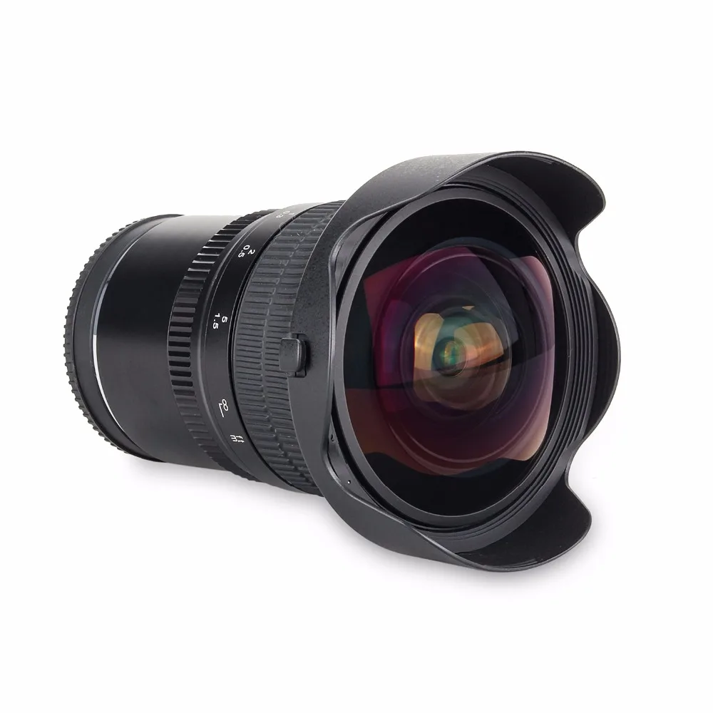 Meike 8 мм f/3,5 широкоугольный Рыбий глаз объектив для Nikon F-mount камера с APS-C