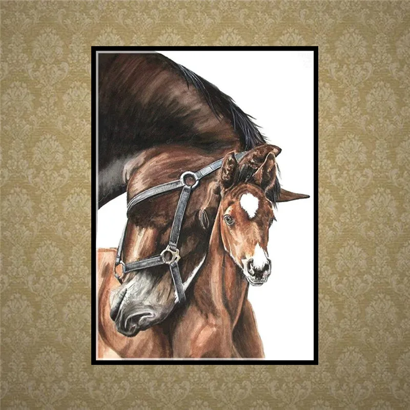 5d алмазная живопись сделай сам вышивка крестиком семейная лошадь рисунок