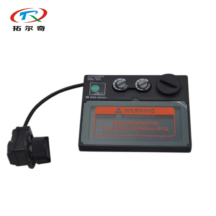 

Black Welding Helmet Mask auto Darkening Solar Battery Replaced welding mask New Fashion Face Protective Grinding AS01(2233FF)