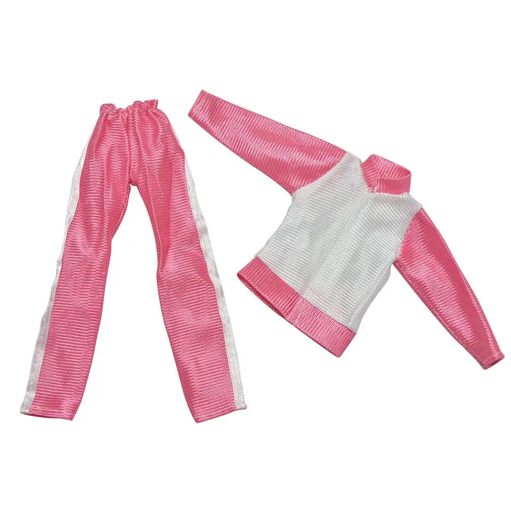 2 шт./компл. повседневная одежда ручной работы кукольный костюм для куклы розовый