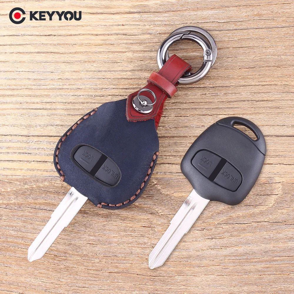 Запасной чехол KEYYOU для дистанционного автомобильного ключа с 2 кнопками Mitsubishi