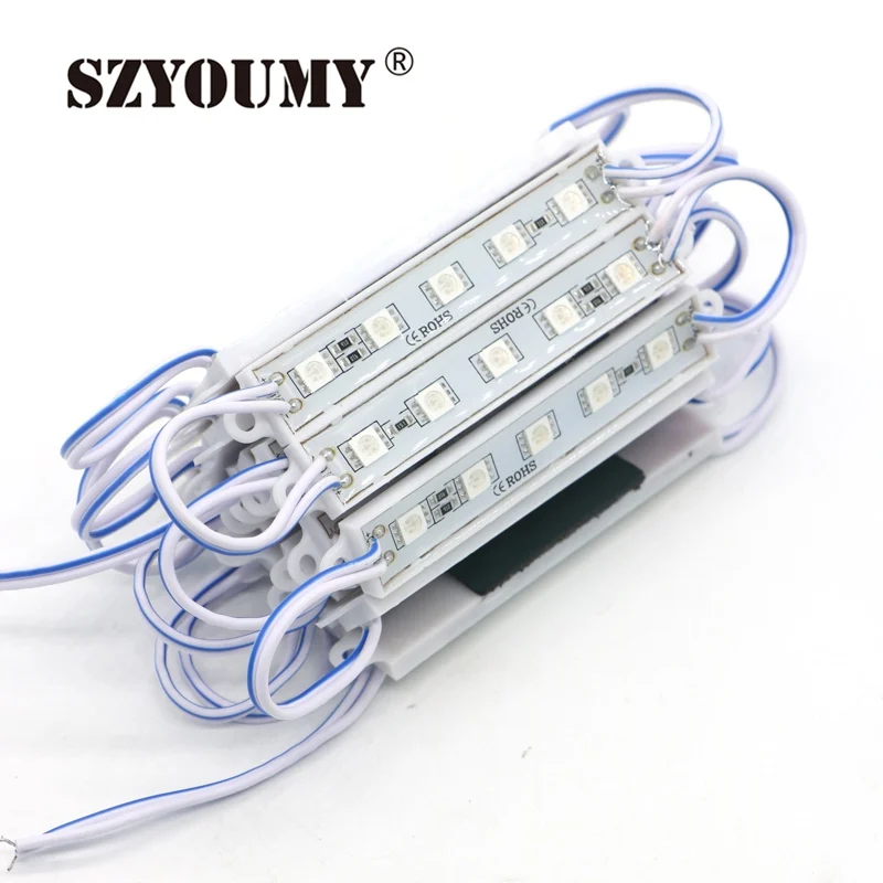 SZYOUMY дешевые 5050 5 LED модуль освещения DC12V водонепроницаемые светодиодные модули