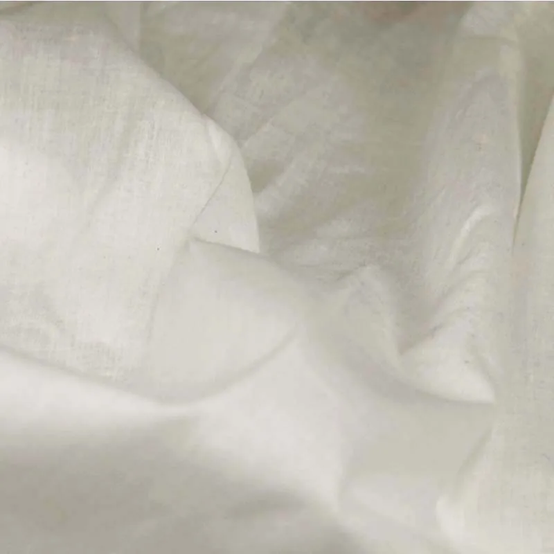 100% cotton white thin little transparent fabrics textile cloth for DIY handwork dress skirt lining curtains tissue tela