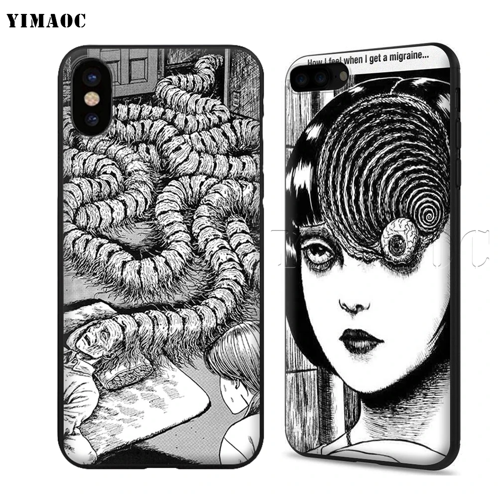 YIMAOC Junji Ito Tees ужасный мягкий чехол для Apple iPhone SE 2020 5 5s 6 6s 7 8 Plus XR X Xs 11 12 Pro Max