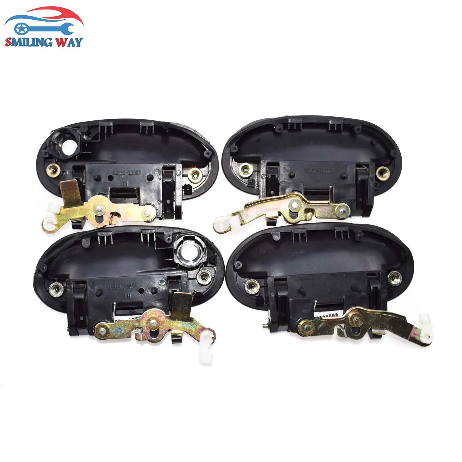 Ручка двери SMILING WAY # передняя + задняя левая и правая 4 шт. для Hyundai Accent 1995 1996 1998 2005 1 5