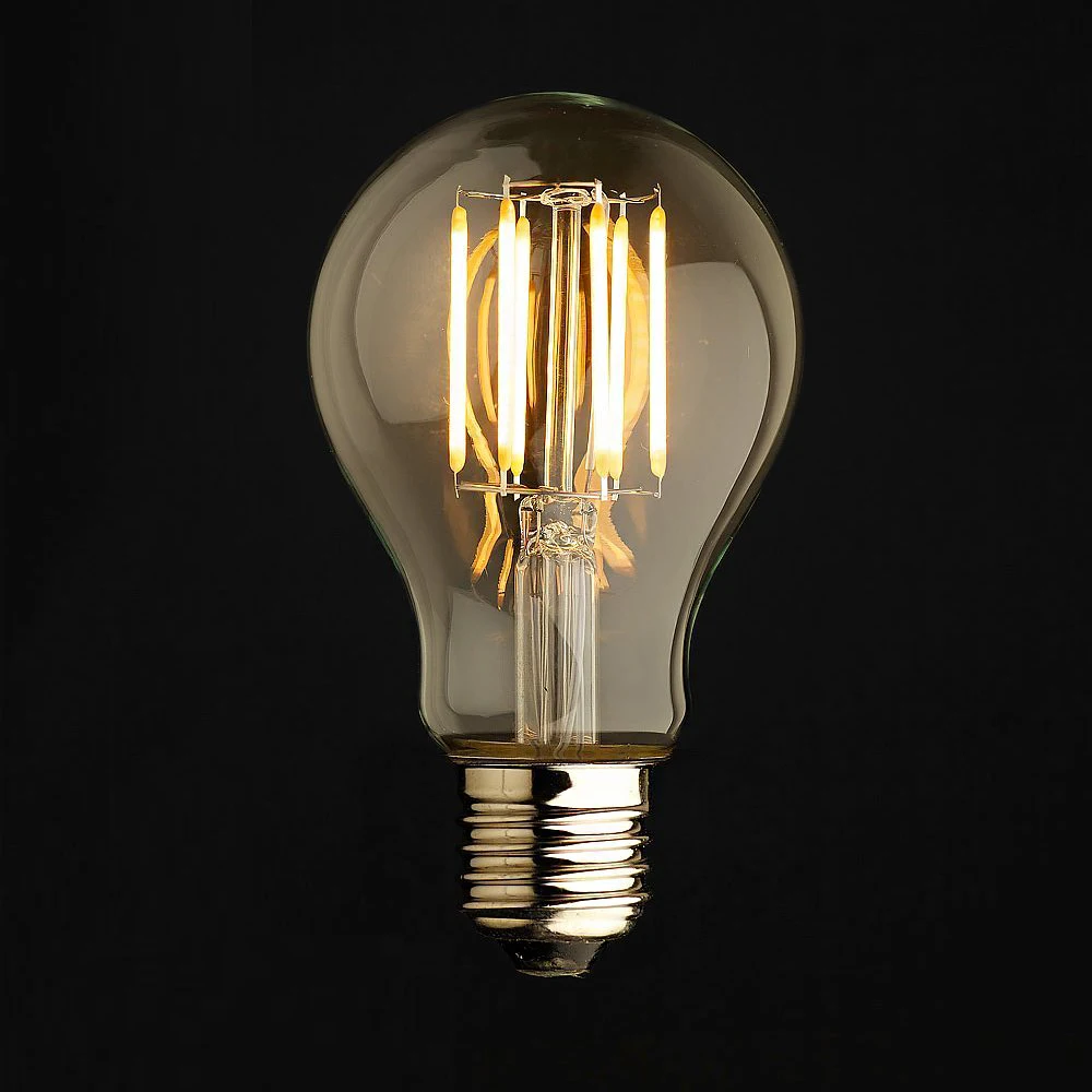 Ретро Светодиодный светильник накаливания C35 ST64 A60 E27 2 W 4 6 8 220 V винтажный