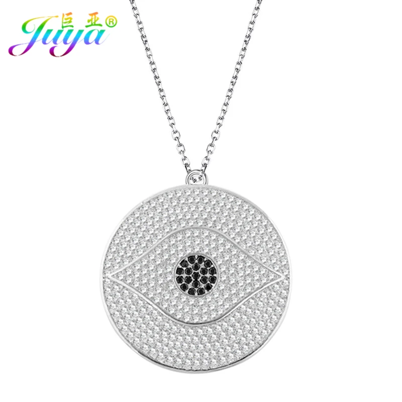 

2017 New Magic Micro Pave Cubic Zirconia Turkish Eye Evil Eye Greek Eye Green Pendant With Lobster Link Chains Chocker Necklace