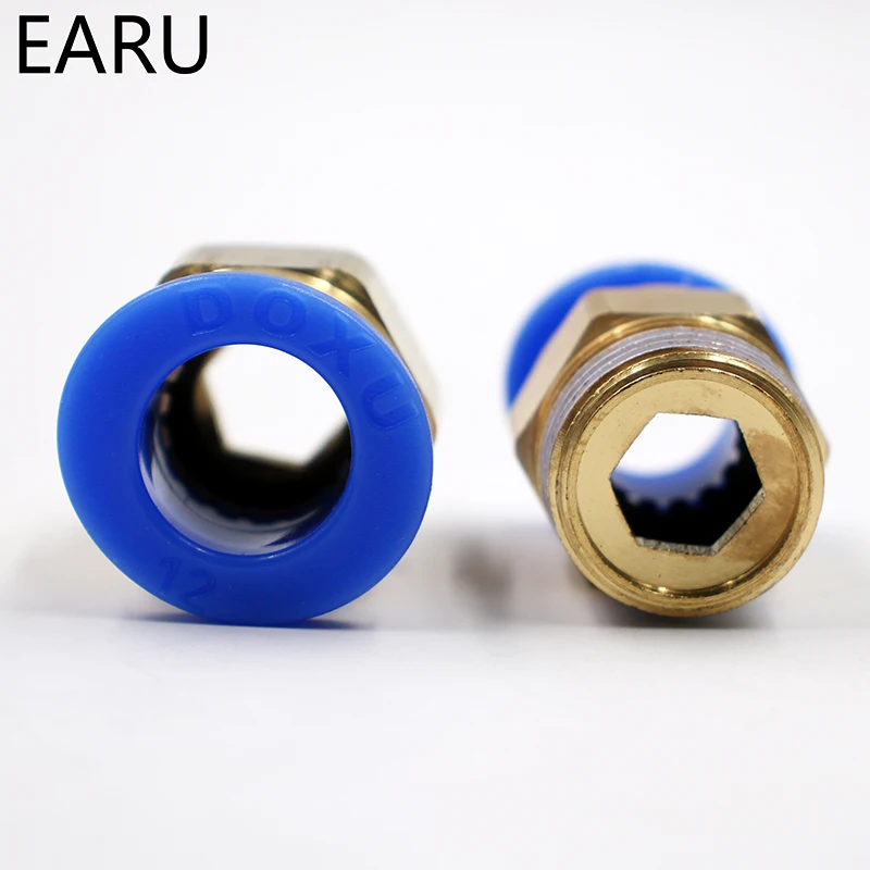 1/8 ''1/4'' 3/8 ''1/2'' Male-4 6 8 10 12 мм прямой нажимной фитинг пневматический нажимной для подключения воздушного адаптера разъем