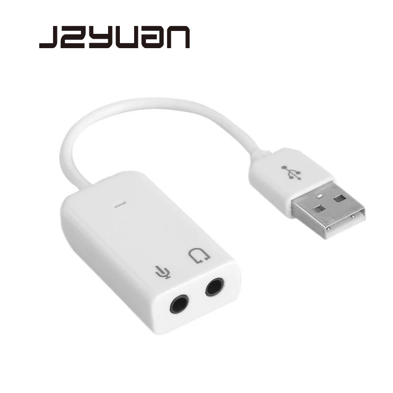 USB звуковая карта Виртуальная 7 1 3D Внешний аудио адаптер к гнезду 3 5 мм наушники