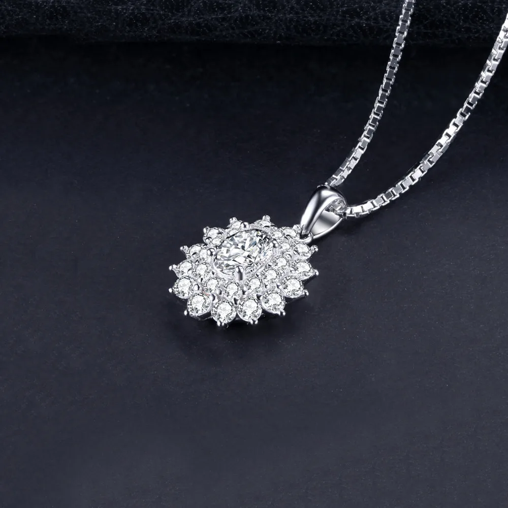 Jewelrypalace Роскошные 2.2ct кубического циркония кулон Цепочки и ожерелья Мода 925
