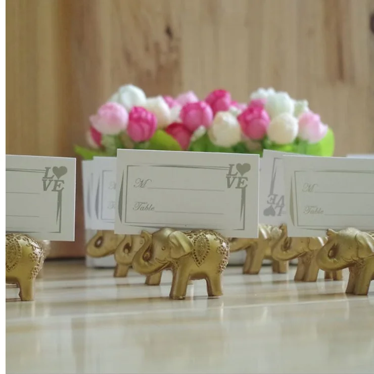 50 шт./лот золотой свадебный держатель для карт/держатель фотографий|wedding favors|wedding