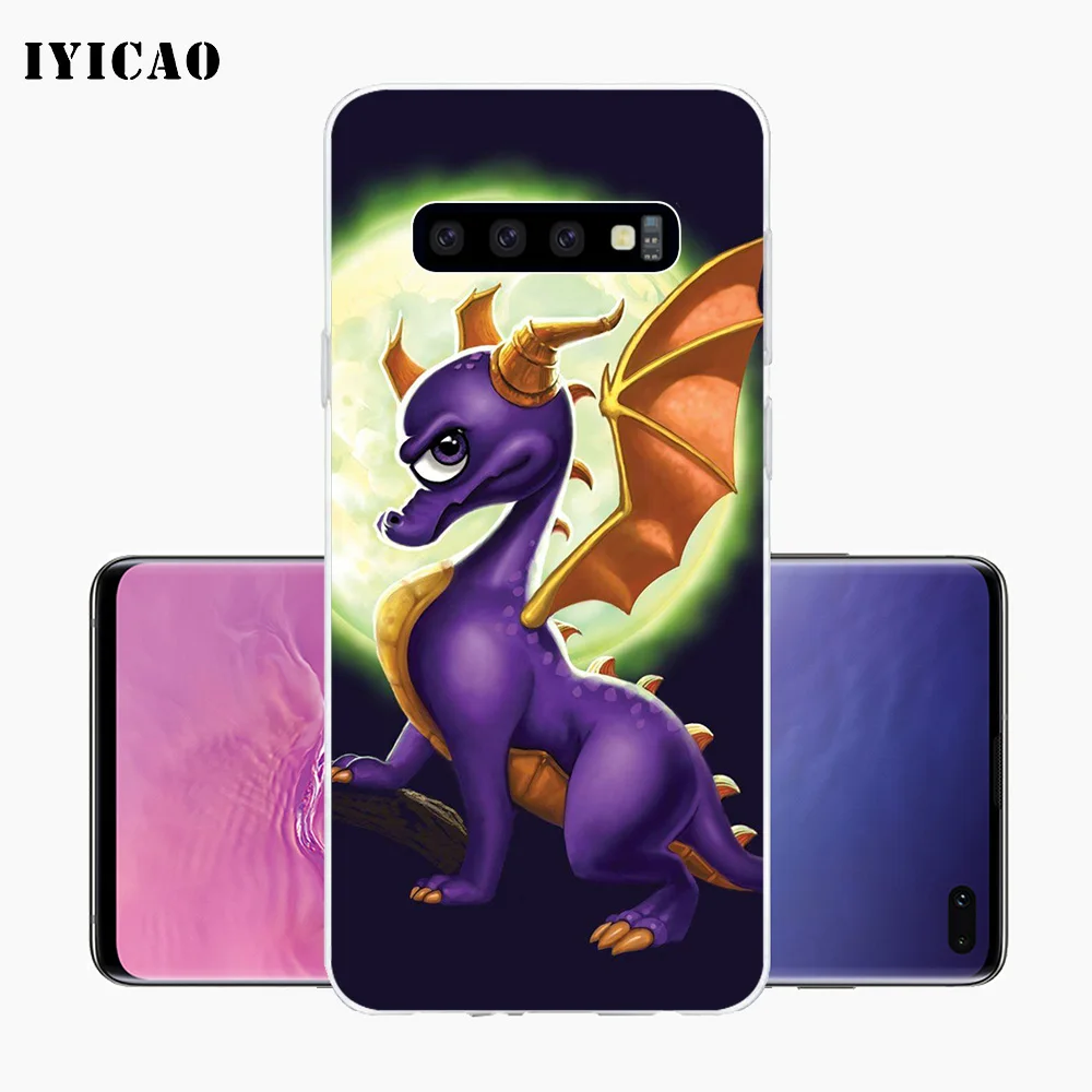 IYICAO Spyro Дракон Мягкий силиконовый чехол для телефона Samsung Galaxy S10e S10 S9 S8 Plus S7 Edge TPU