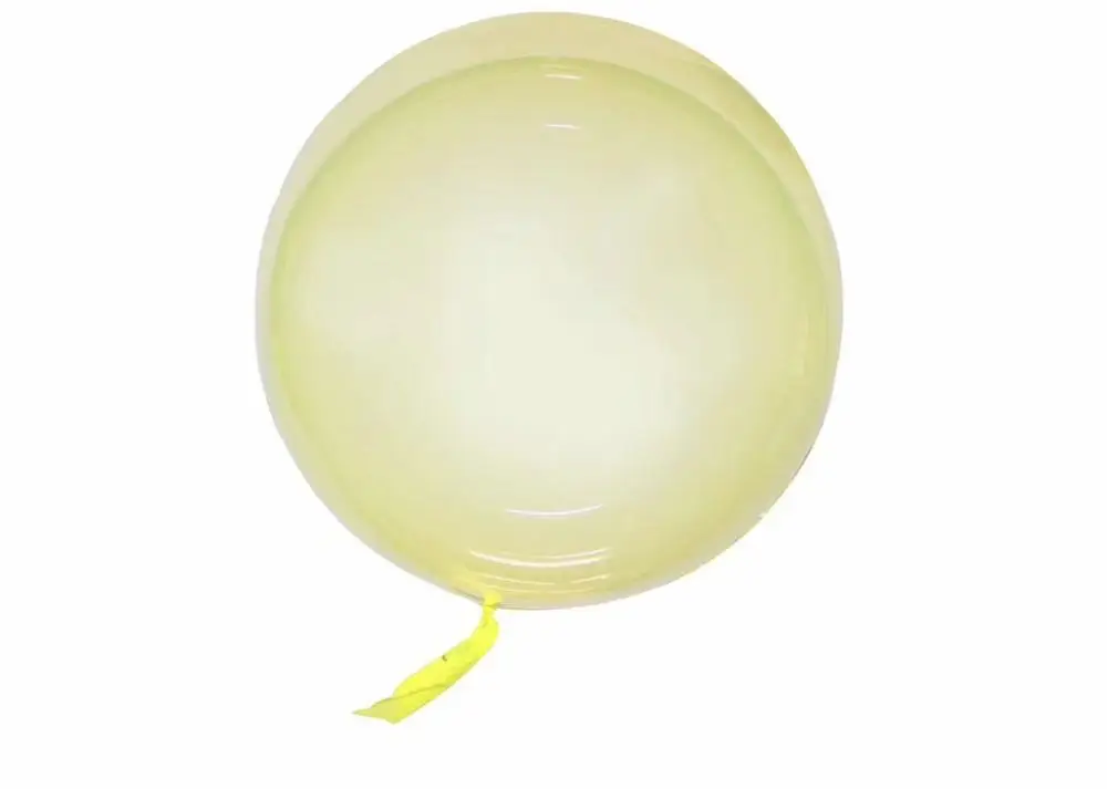yellow 5 шт. новые круглые шары 18 дюймов Кристальные цветные прозрачные шары для свадьбы, дня рождения, вечеринки, украшения, Пузырьковые Прозрачные Шары - Цвет: yellow
