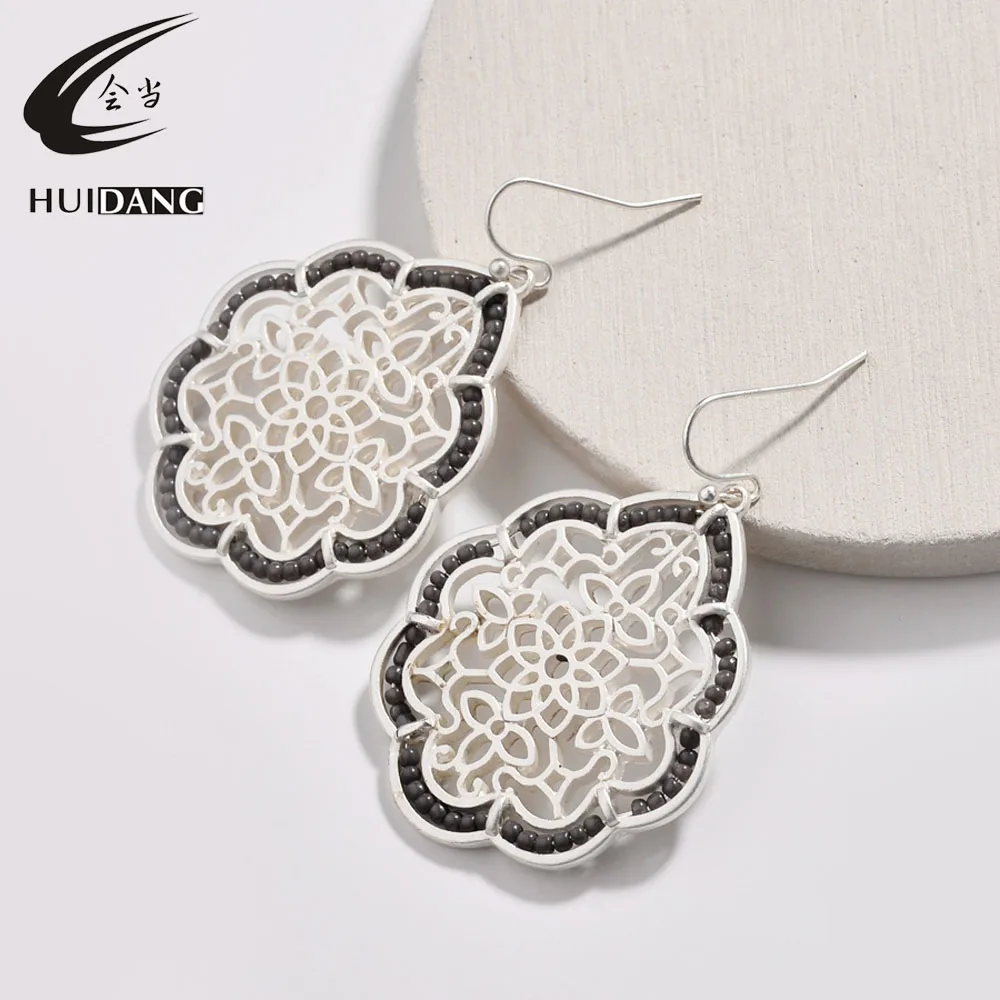 Серьги-подвески Женские Двухцветные золотистые/Серебристые | Украшения и