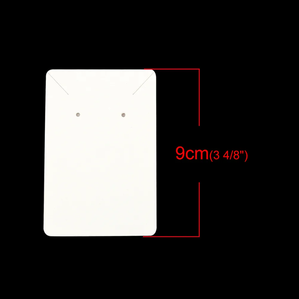 DoreenBeads бумажные ювелирные украшения серьги Витрина прямоугольник Черный Белый