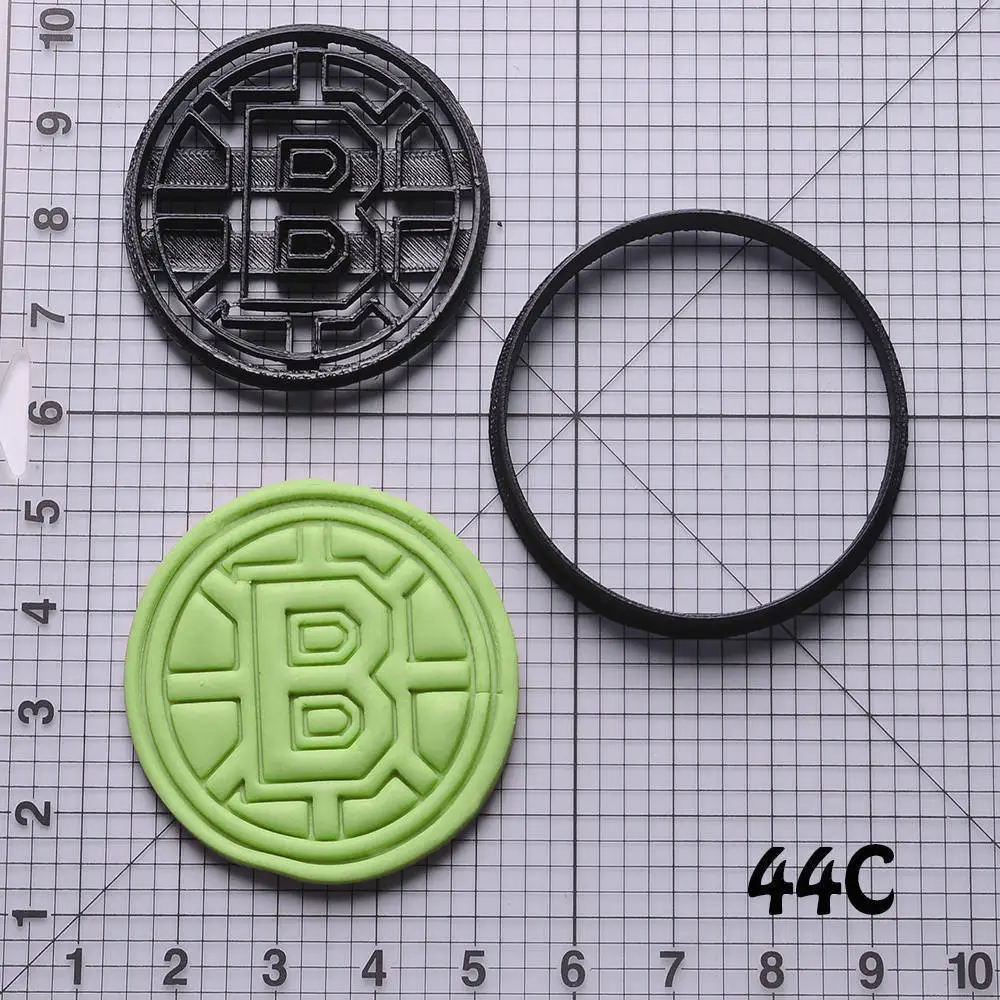 Хоккейная лига команда логотип резак печенья набор на заказ 3D Печатный помадка