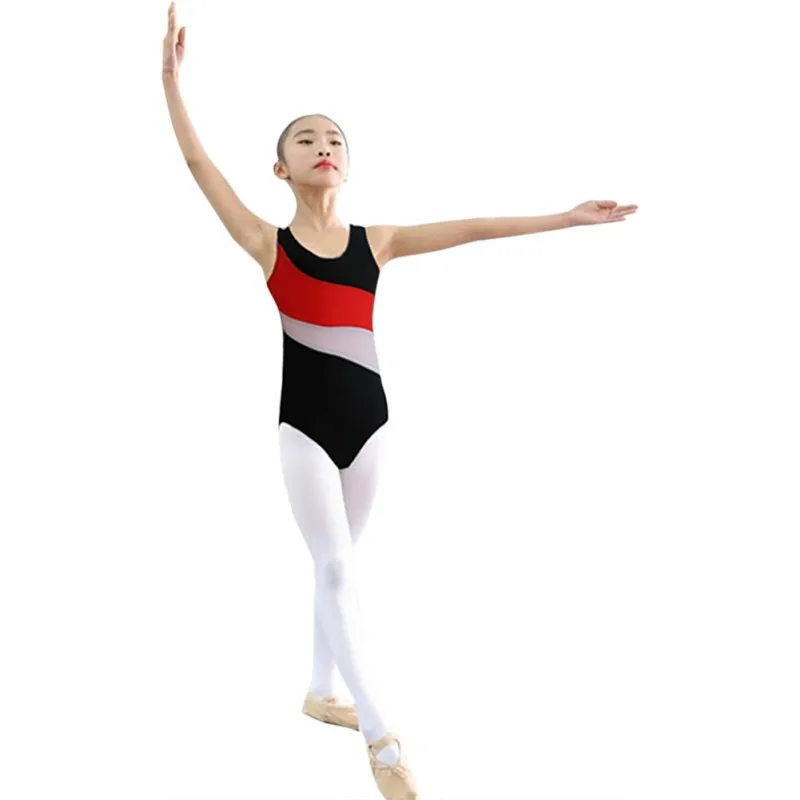 Танцевальное платье для девочек одежда малышей детский жилет сиамский балетный