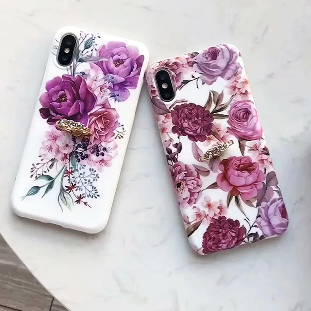Чехол накладка с кольцом на палец для iPhone X XS MAX XR 6 6S 7 8 Plus|Бамперы| |