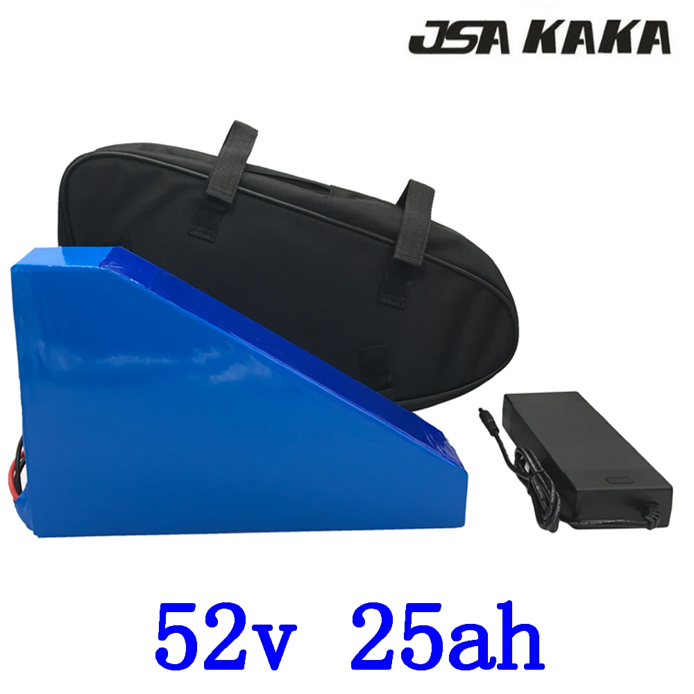 

52V 1000W 2000W Ebike Battery 52V Lithium Battery 14S 52V 13Ah 15Ah 18Ah 20Ah 22Ah 25Ah Electric Bicycle Battery+58.8V Charger