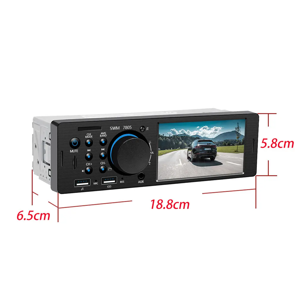 Автомагнитола Podofo 1 din 4 дюйма 2 USB MP5 FM SD AUX|Автомобильные радиоприемники| |