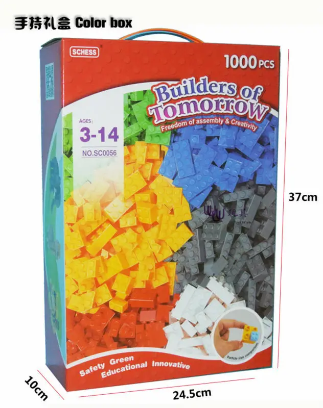 Zizen Building Blocks 1000pcs DIY Creative Bricks Toys for Children Educational Free DHL Shipping | Игрушки и хобби