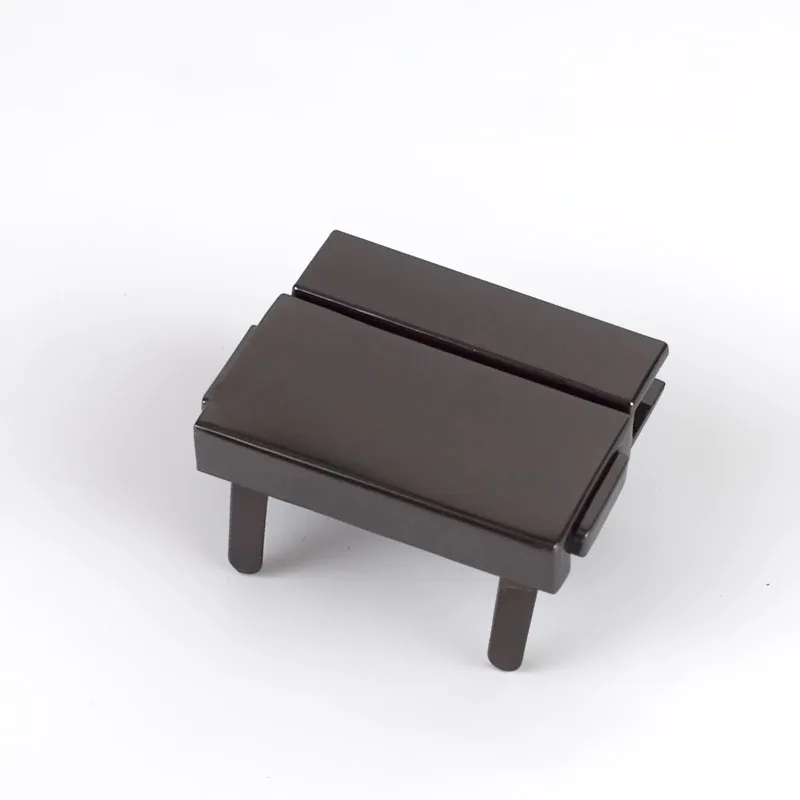 gunblack Meetee 38x29 мм прямоугольные металлические нажимные замки женская сумка пружинный замок защелки декоративные застежки застежка DIY аксессуары - Цвет: gunblack