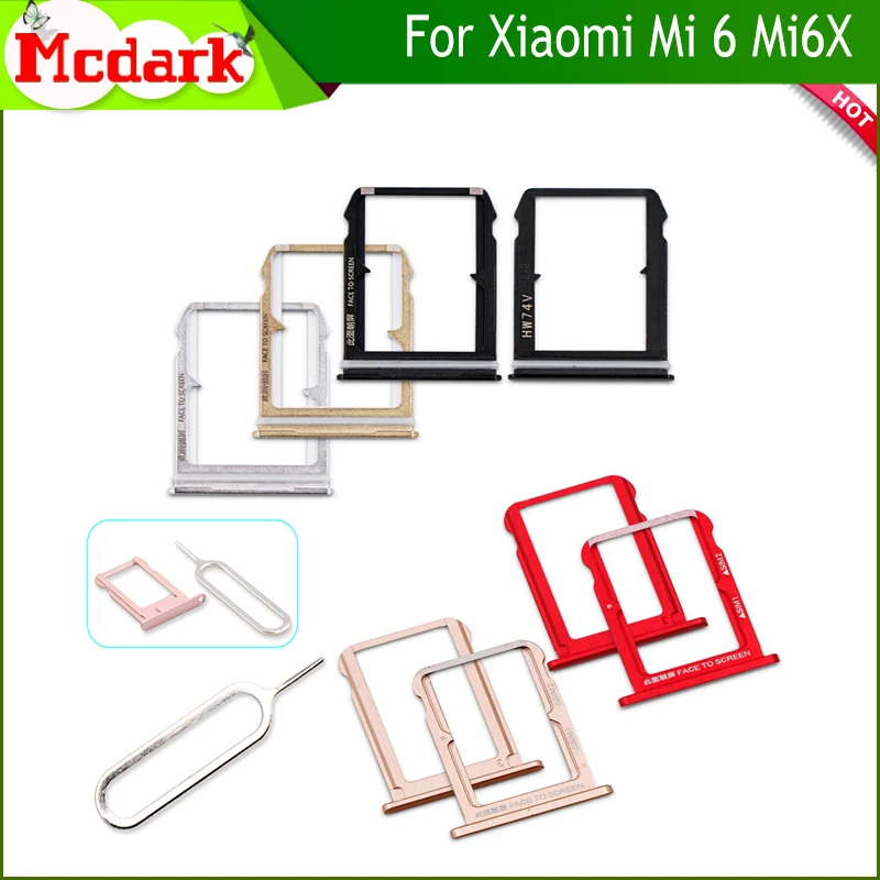 Держатель лотка Nano SIM /Micro для Xiaomi Mi 6X Mi6X SD Sim карты Адаптеры + приспособление