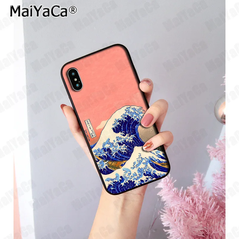 Чехол MaiYaCa Hokusai The Great Wave off Kanagawa для iphone 11 pro 8 7 66S Plus X XS MAX 5S SE XR | Мобильные телефоны и