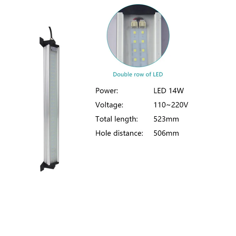 LED 14W 110-220V Светодиодный рабочий свет 220 В Взрывозащищенная лампа cnc автомобильные лампы 8 Вт 10 Вт для гаража склад мастерская швейное освещение машины - Цвет: LED 14W 110-220V