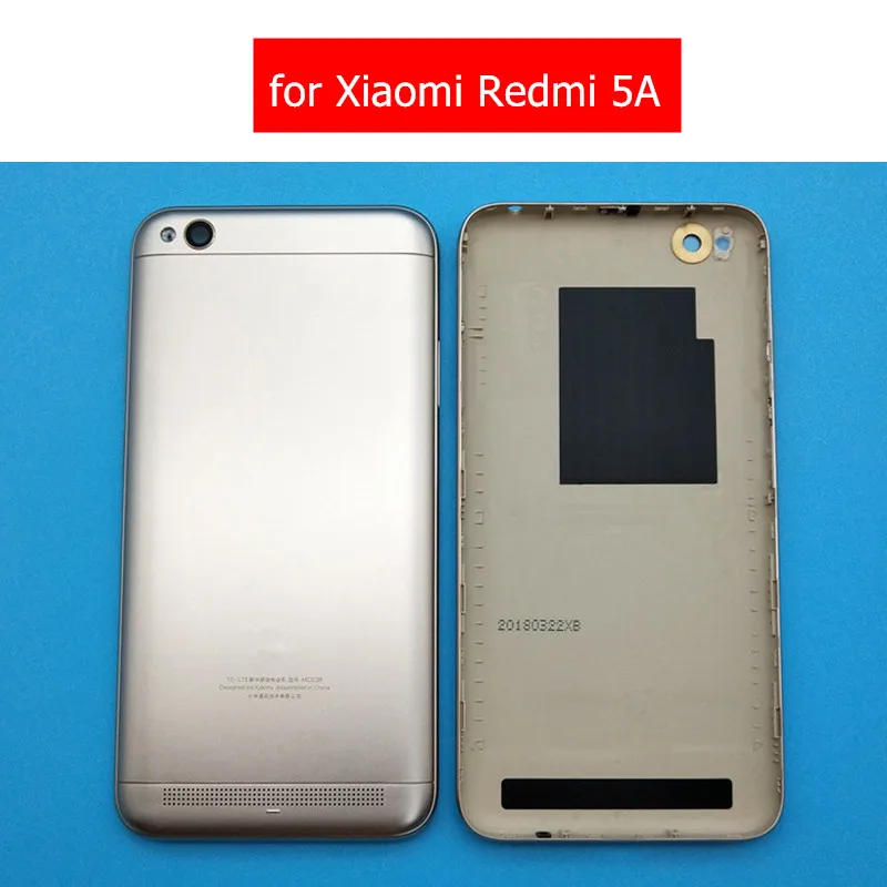 Оригинальная задняя крышка для Xiaomi Redmi 5A, задняя крышка, корпус, металлическая дверь для Xiaomi Redmi 5A, держатель для карт, запасные части