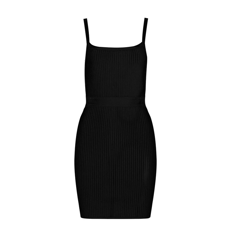 INDRESSME летнее женское сексуальное Бандажное облегающее платье на тонких бретелях