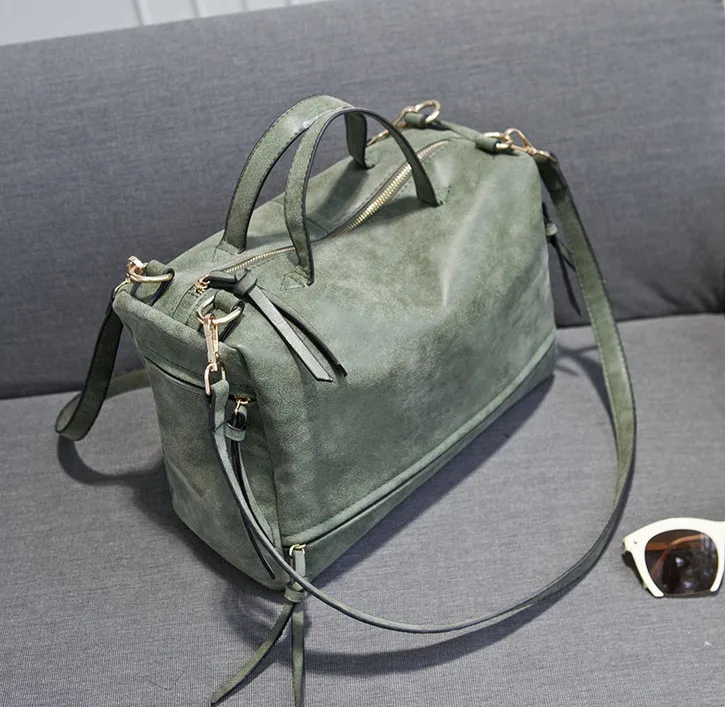 Женская сумка через плечо из искусственной кожи с пеньковым песком винтажная